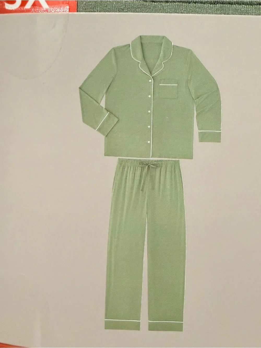 Notch collar pijama set